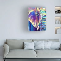 Dawgart 'Slon leptir lijevo' Canvas Art