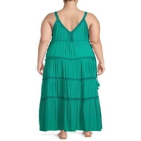 Romantična Ciganska ženska Maxi haljina za heklanje Plus Size