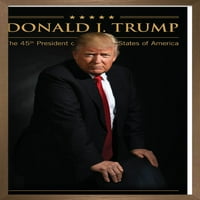 Trendovi Međunarodni predsjednik Donald Trump Zidni poster 24.25 35.75 .75 Bronzana verzija