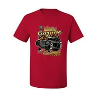 Wild Bobby, Vintage Garage Carina Hot Rod Classic Car Automobili i kamioni Muška grafička majica, crvena,