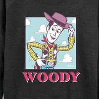 Priča o igračkama-Sunny Side Up Woody-ženski lagani francuski frotir pulover