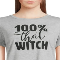 Ženska slatka grafička majica za Noć vještica, kratka majica s rukavom od načina za proslavu, veličine