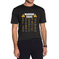 Funny Vožnje Znakovi Upozorenja Auto Mehaničar Poklon Vozač T-Shirt Za Muškarce Kratki Rukav T-Shirt Funny