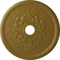 Ekena Millwork 5 8 od 5 8 ID 5 8 P Grape plafon medaljon, ručno oslikano zlato