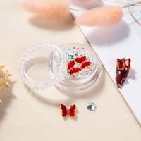 Nail Art Butterfly Jewelry Ice Prozirna Aurora, Nail Rhinestone, Nail Dizajn Pribor, Dekor za nokte, Nail