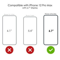 Distinktink futrola za iPhone Pro MA-prilagođena Ultra tanka tanka tvrda crna plastična navlaka-Teal Crne