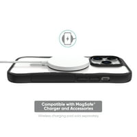 onn. MagSafe kompatibilna dvoslojna futrola za telefon za iPhone Pro Ma-Black Clear