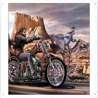 Biker vs Rider 7.8 x11.8 limenka za matični plakat zidni dekor