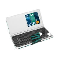 Folio novčanik futrola za telefon Iphone Plus 3-u-životinja Zebra Print torbica za novčanik u plavoj boji