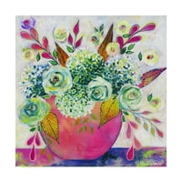 Simmark likovna umjetnost 'sjemenke u ružičastoj vazi' platnu umjetnost Vicki McArdle Art